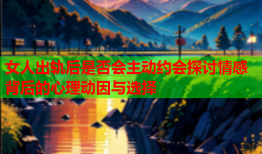 女人出轨后是否会主动约会探讨情感背后的心理动因与选择