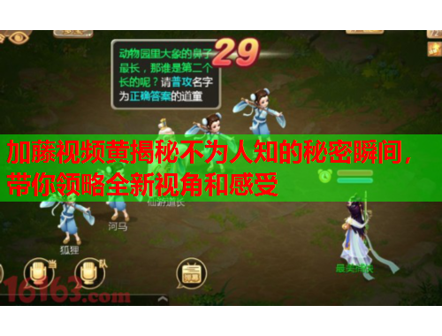 加藤视频黄揭秘不为人知的秘密瞬间，带你领略全新视角和感受
